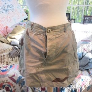 Camo cargo skirt